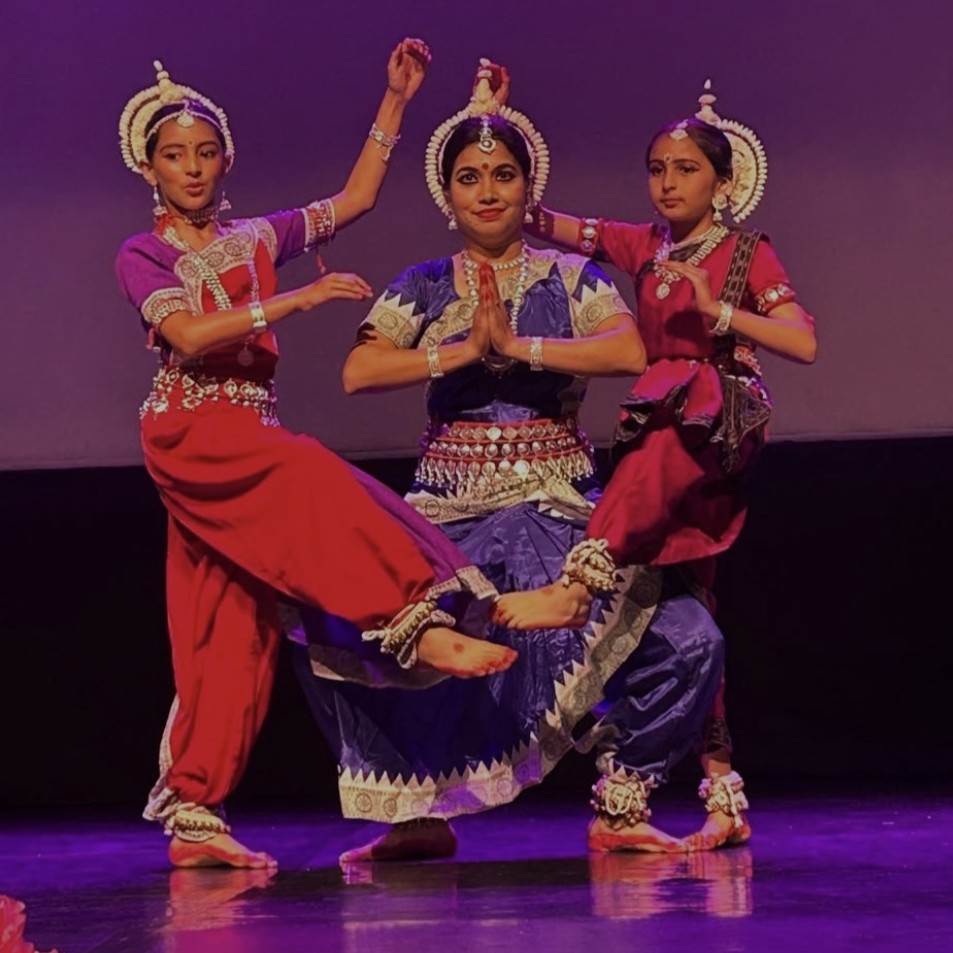 Dancers in Indian costume.