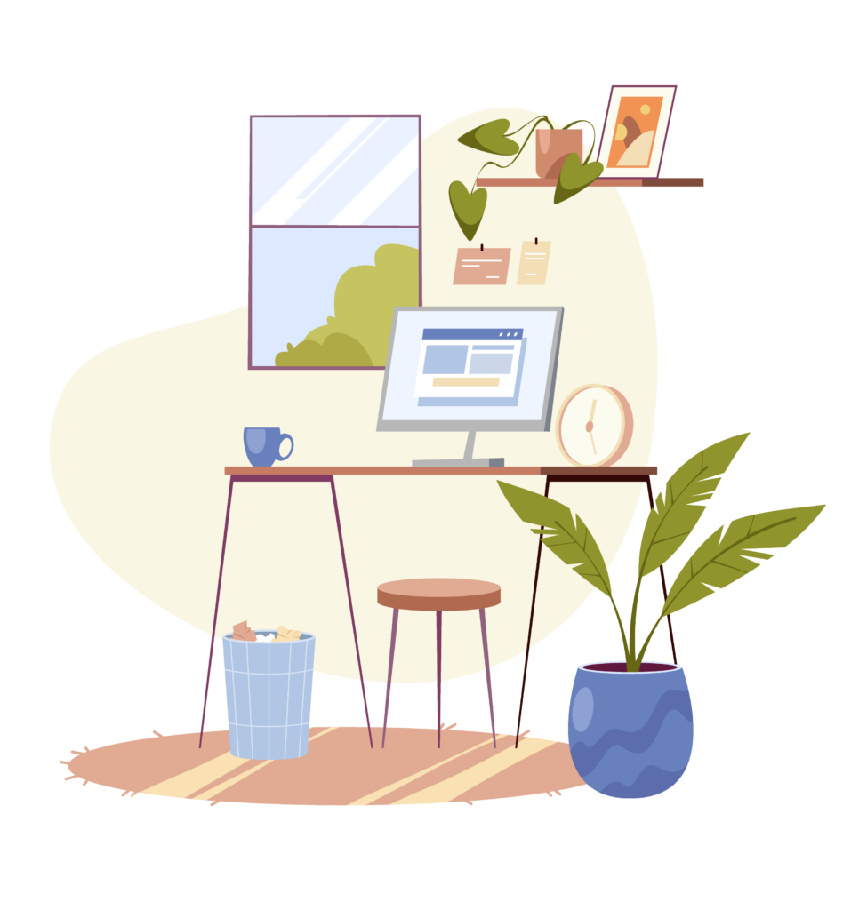 illustration of office